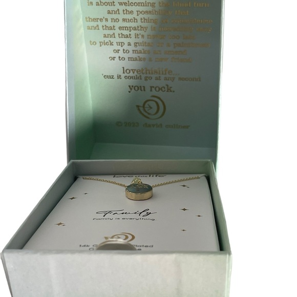 Love This Life Family Tree Amazonite & Heart Charm Necklace 16” Adjustable - Picture 3 of 9